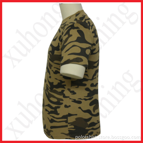 Personalized fashion design printing logo camouflage t shirt
